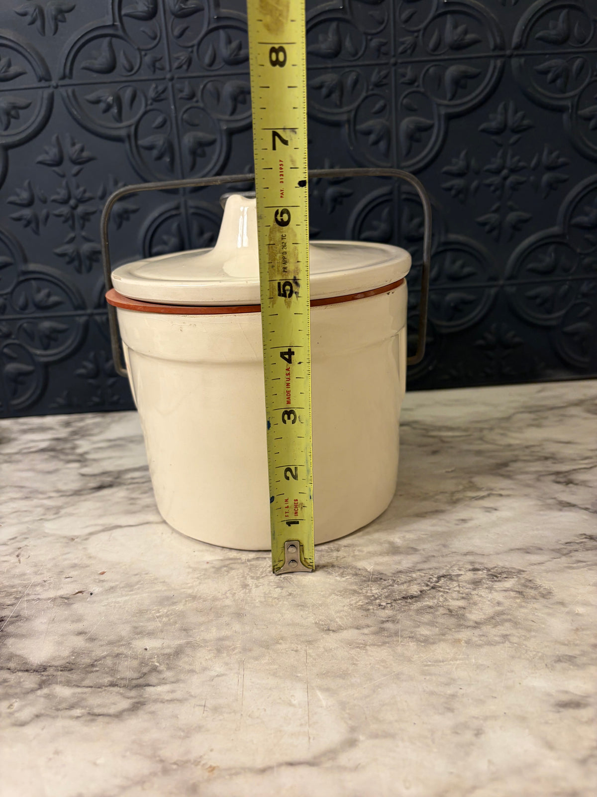 Vintage Cream Dairy Crock