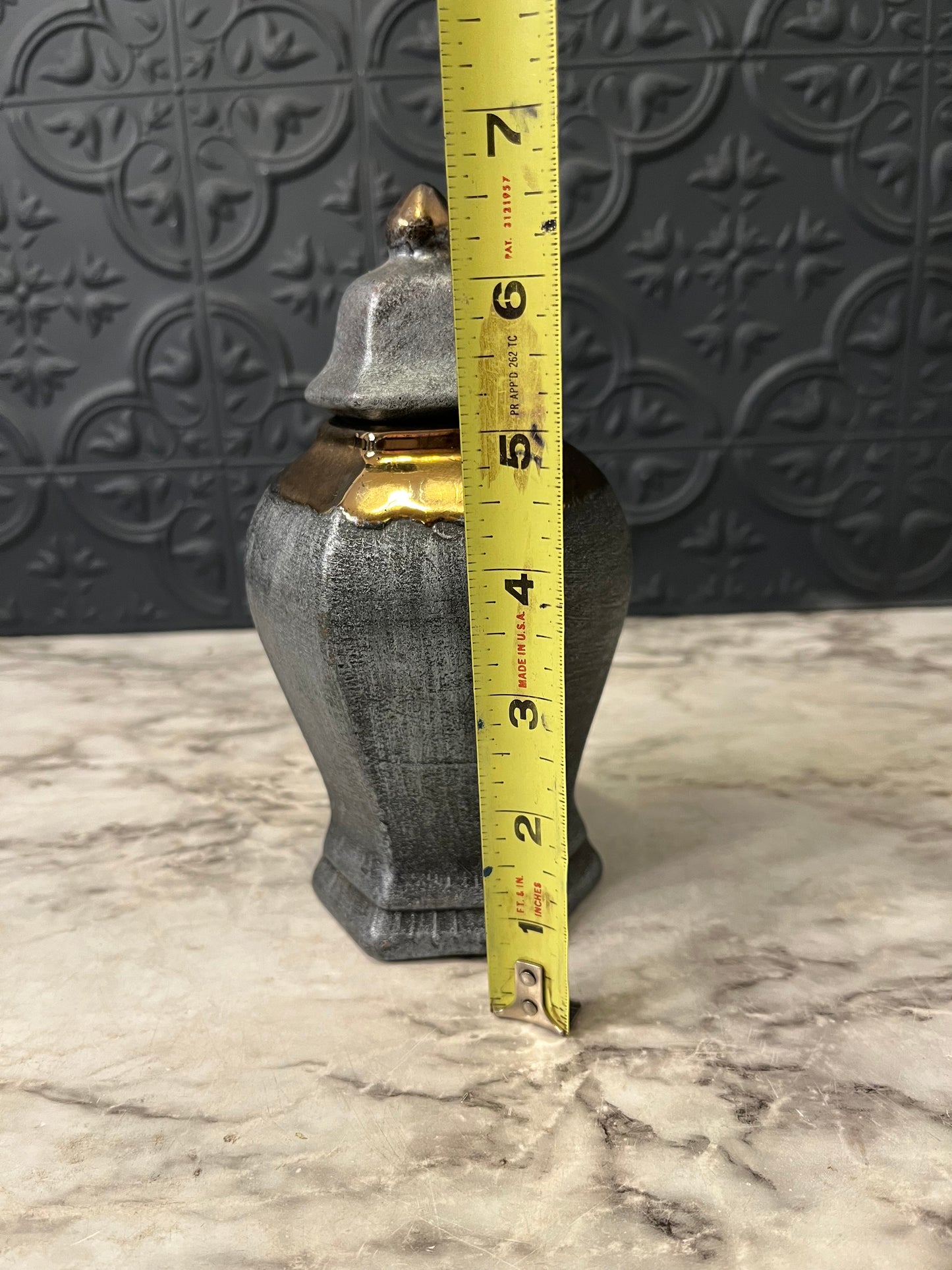 Grey Vase from Cancun