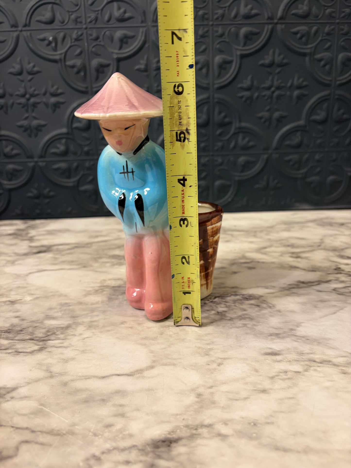 Vintage Asian Figure Planter