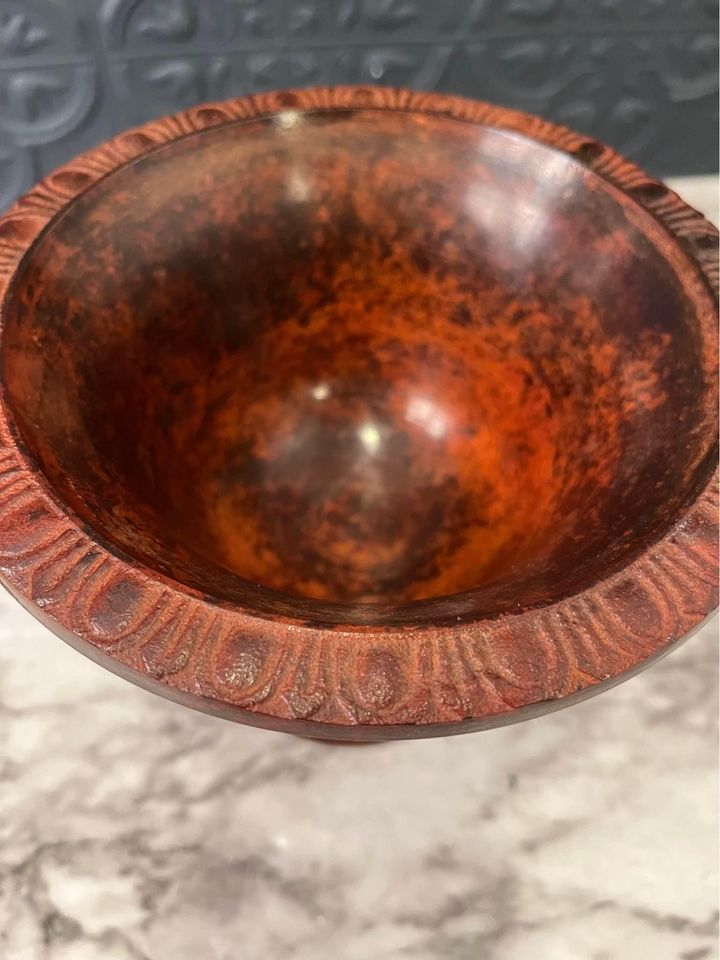 Reddish Metal Trophy Planter