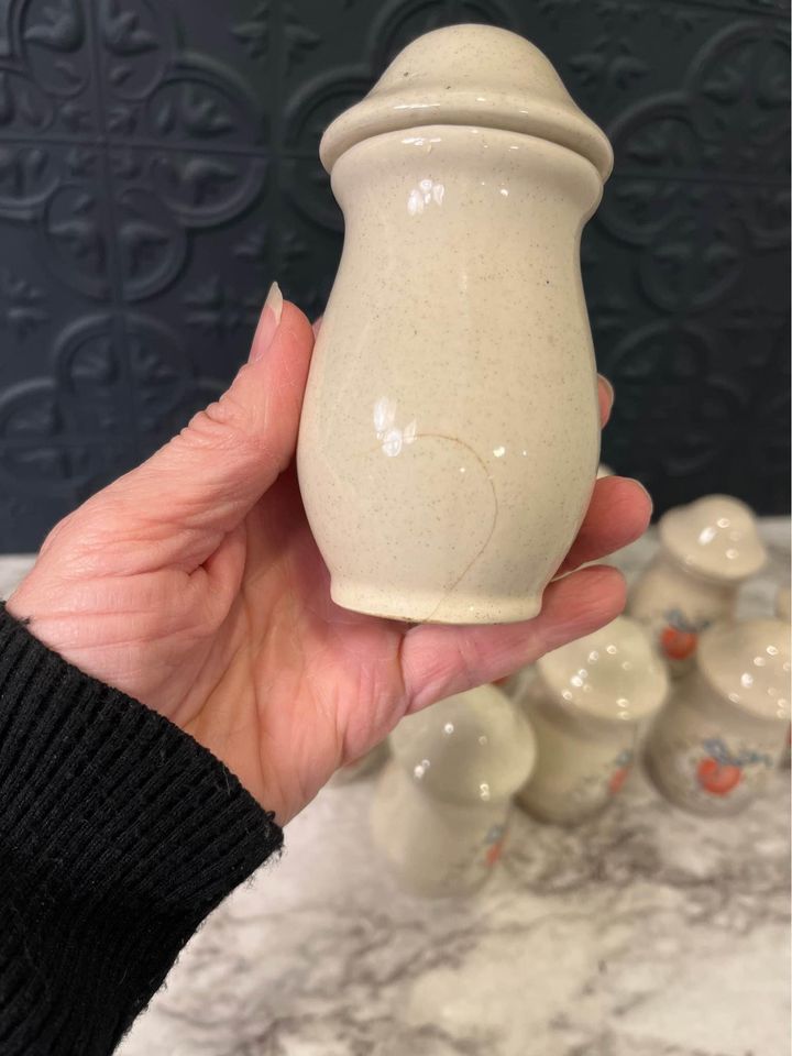 Marmalade spice jars with geese and ribbon Set of 12