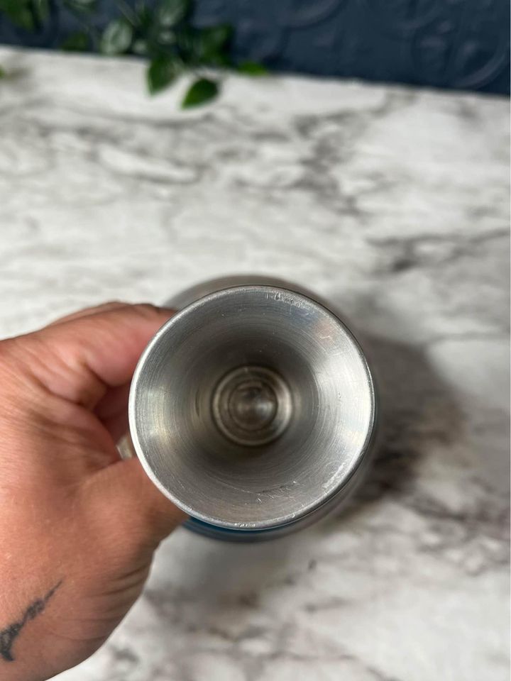 Aluminum Candle Holder With Brass