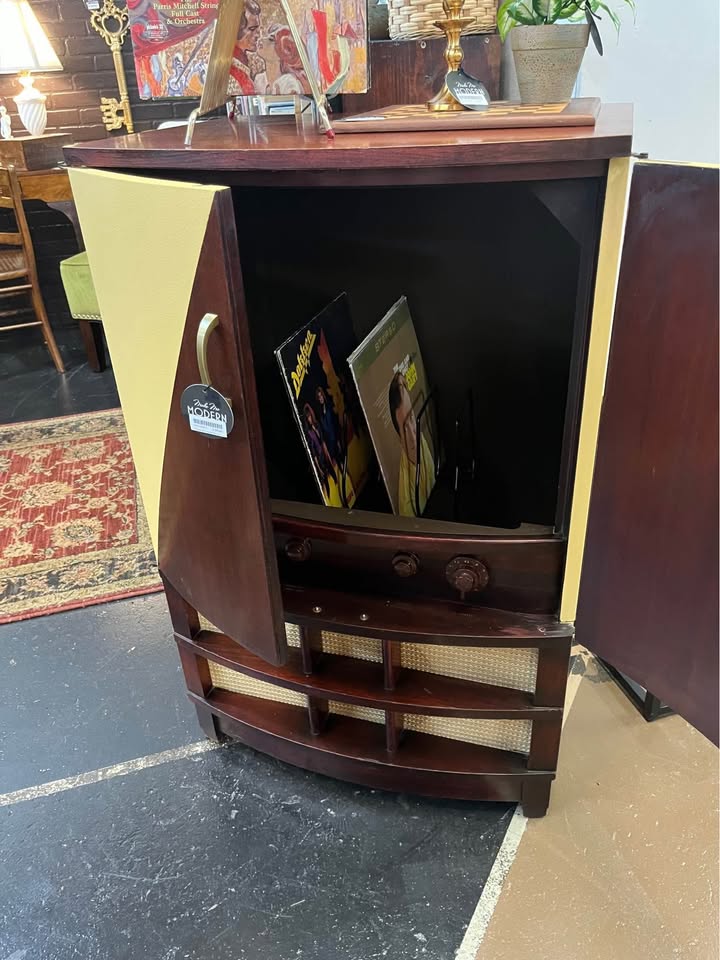 Vintage Reimagined Record Cabinet