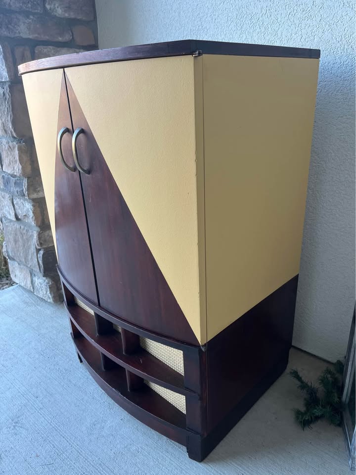 Vintage Reimagined Record Cabinet