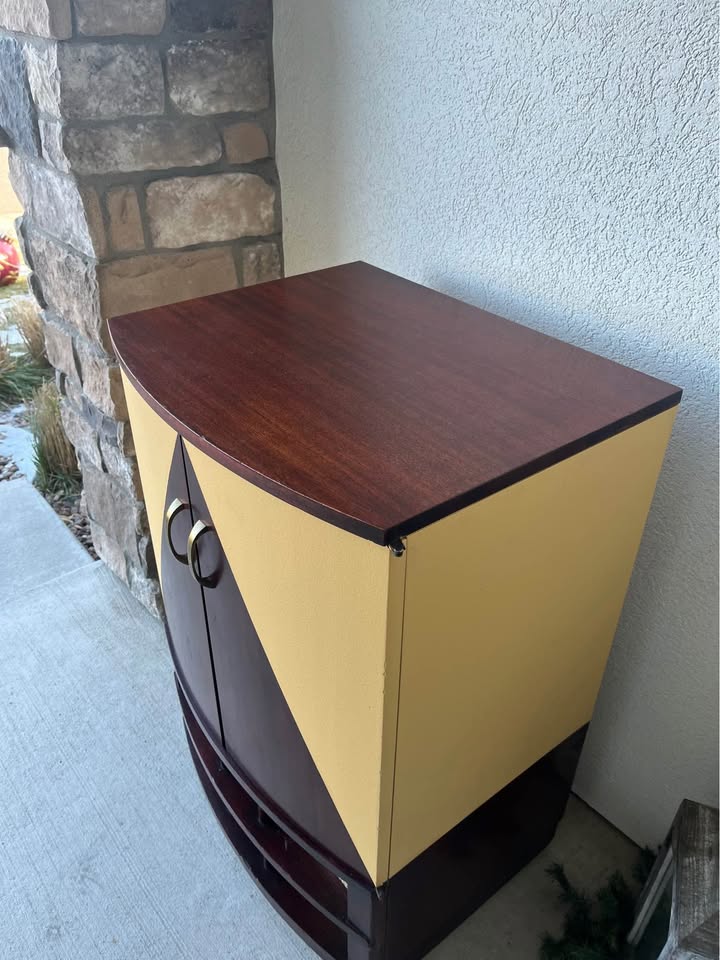 Vintage Reimagined Record Cabinet