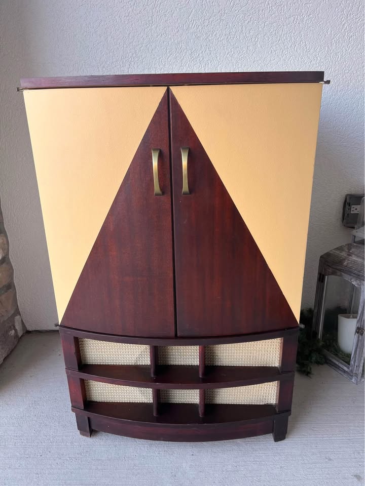 Vintage Reimagined Record Cabinet