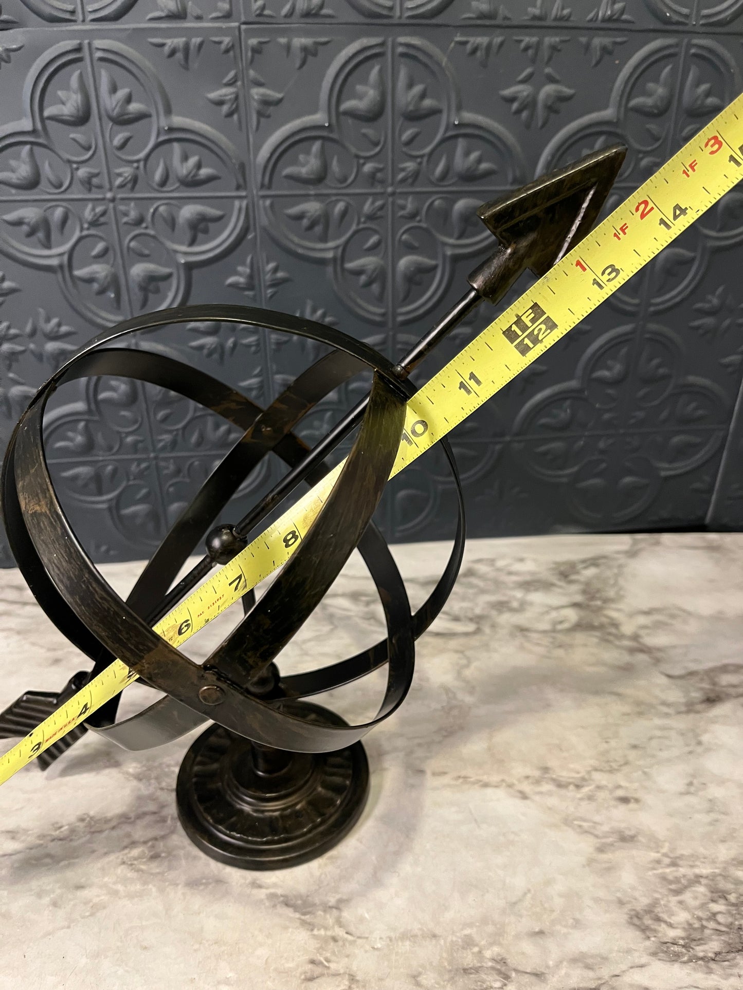 Black Metal Armillary Sphere