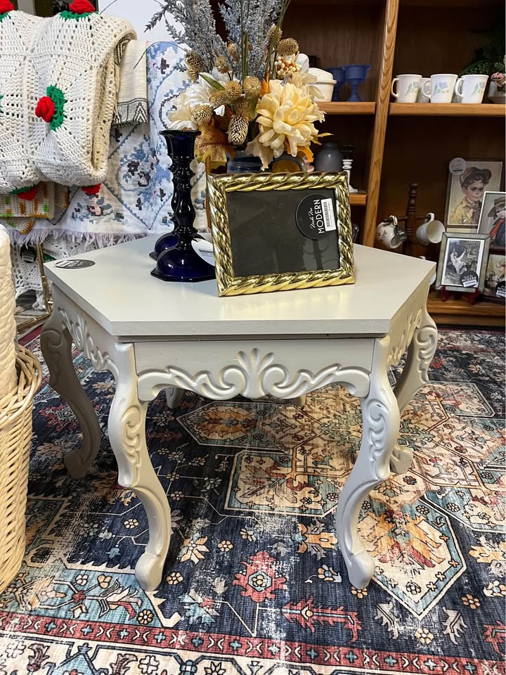 Cream Hexagon Coffee Table