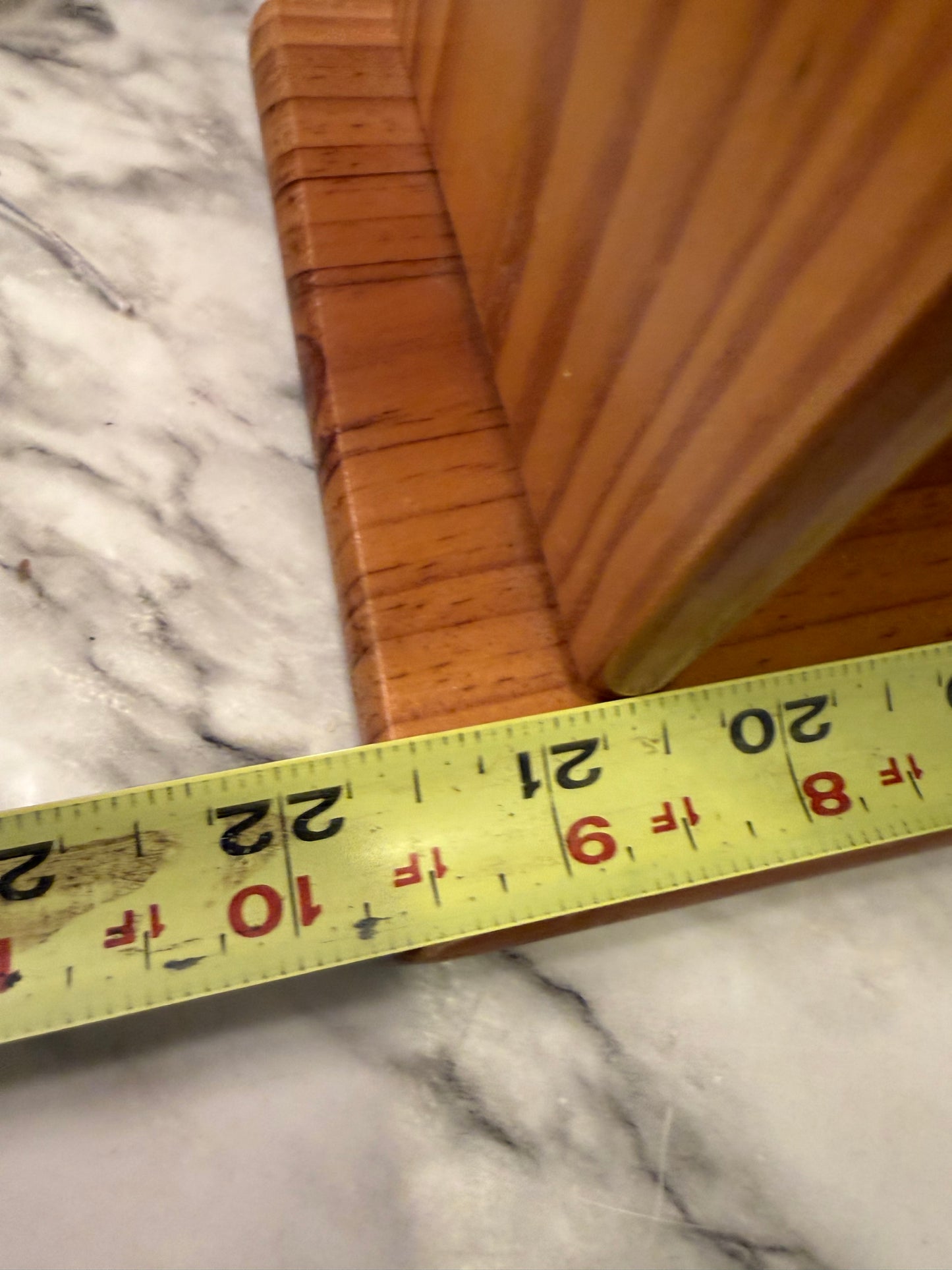 Light Wood Triple Trinket Shelf