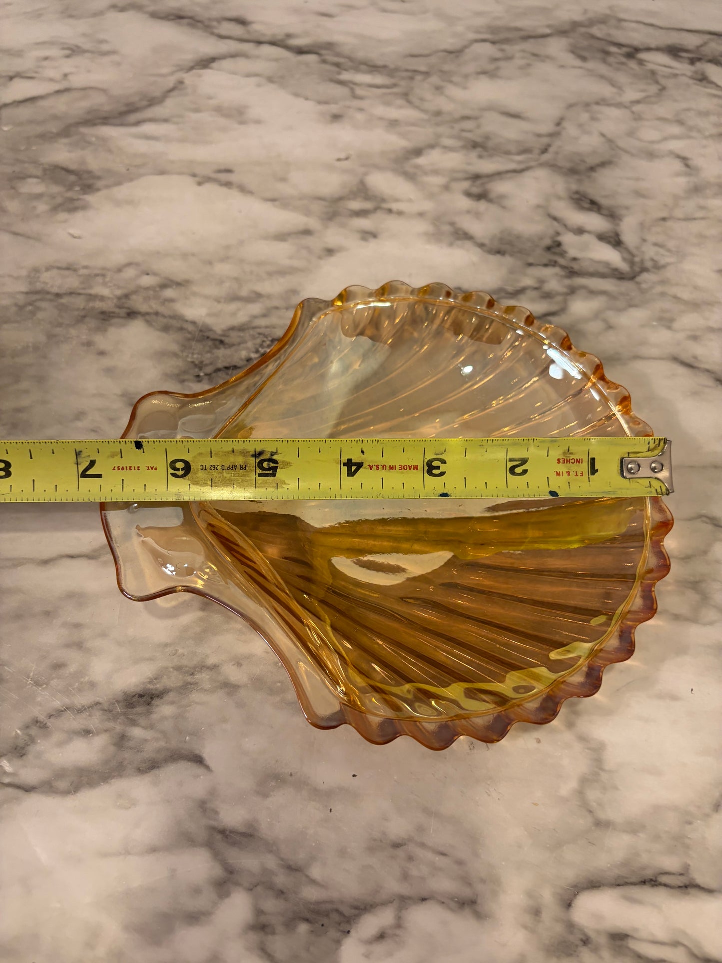 Indiana Glass Harvest Grape Carnival Shell Dish