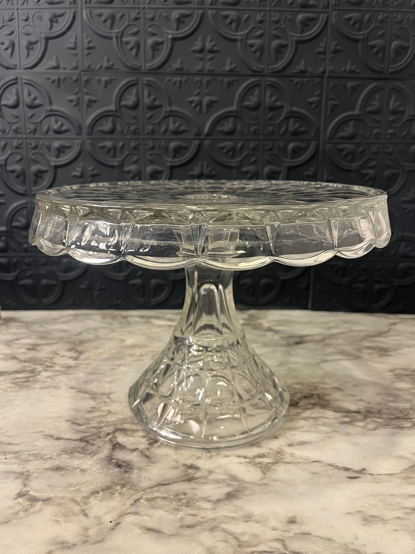 Glass Pedestal Cake Stand