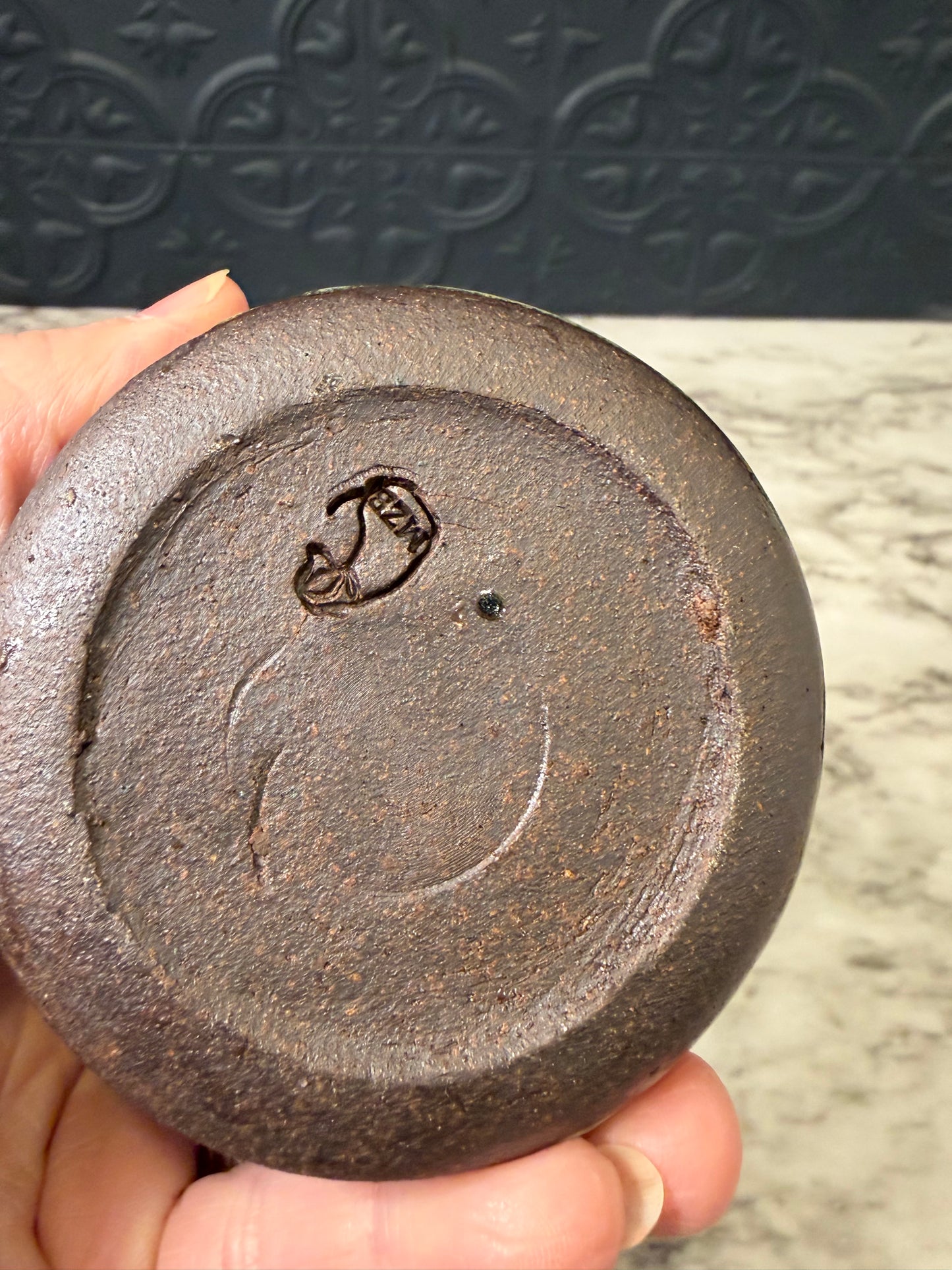 Stoneware Bud Vase Blues
