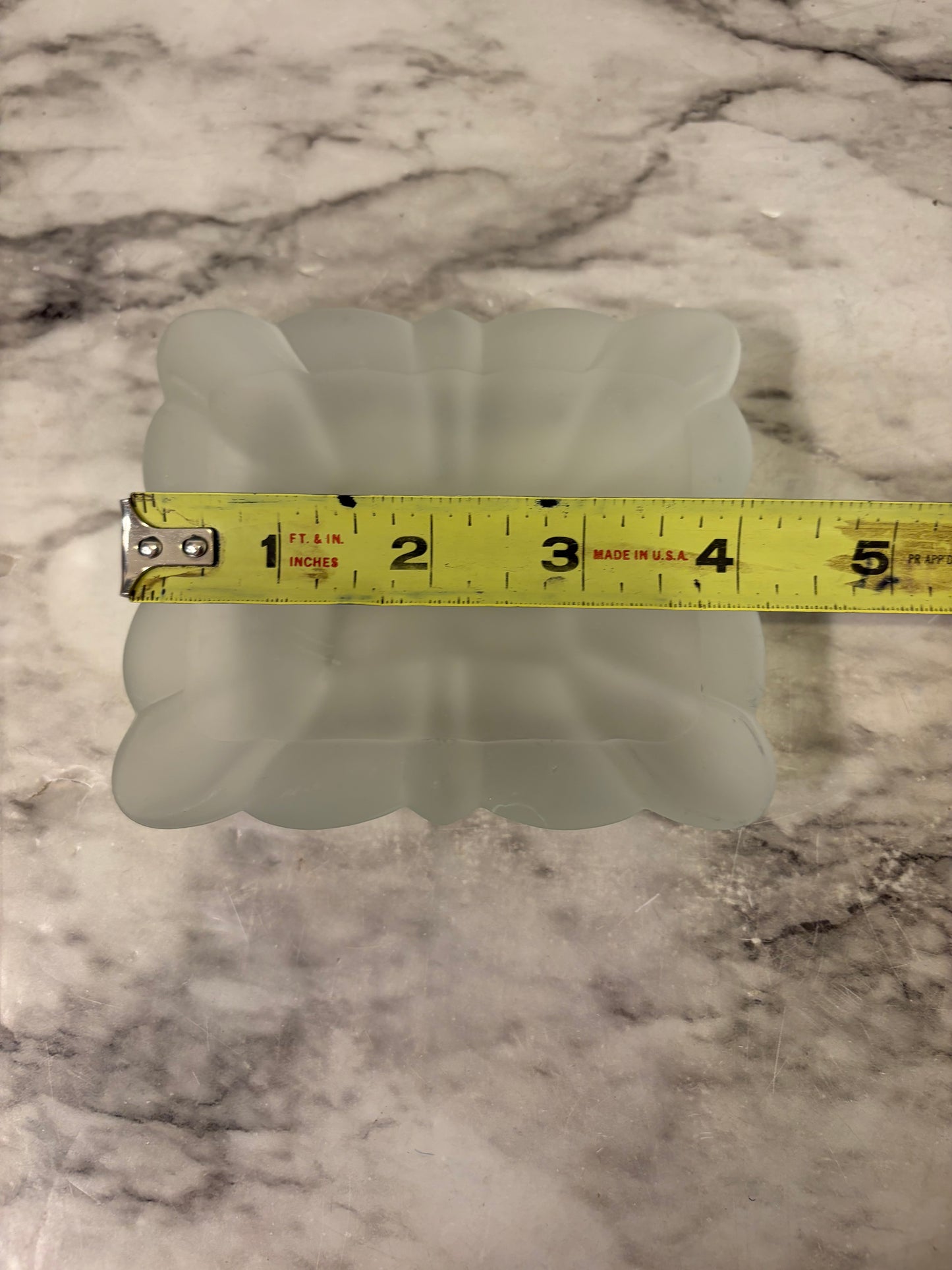 Frosted Satin Trinket dish