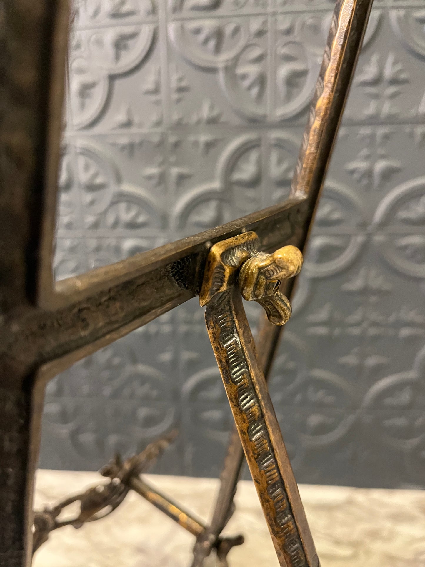 Large Metal Ornate Frame Stand