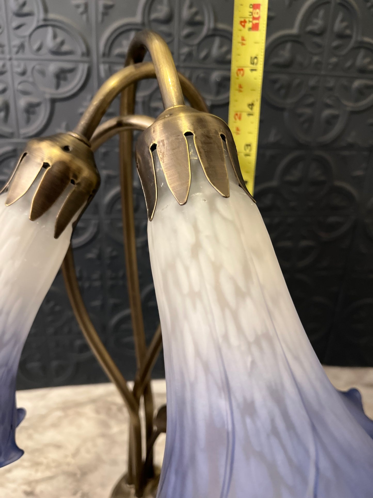 Purple Lilypad Lamp with 3 lights