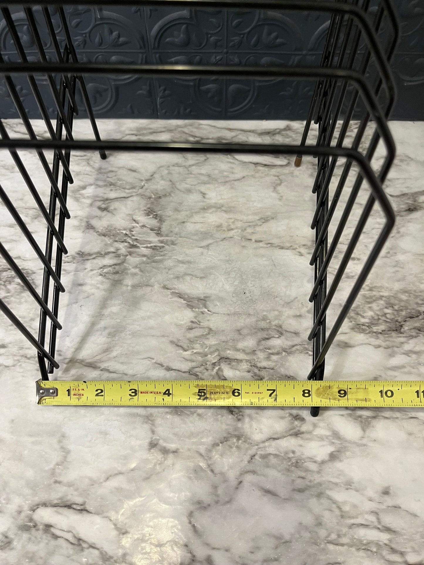 Black Wire Tabletop Record Holder