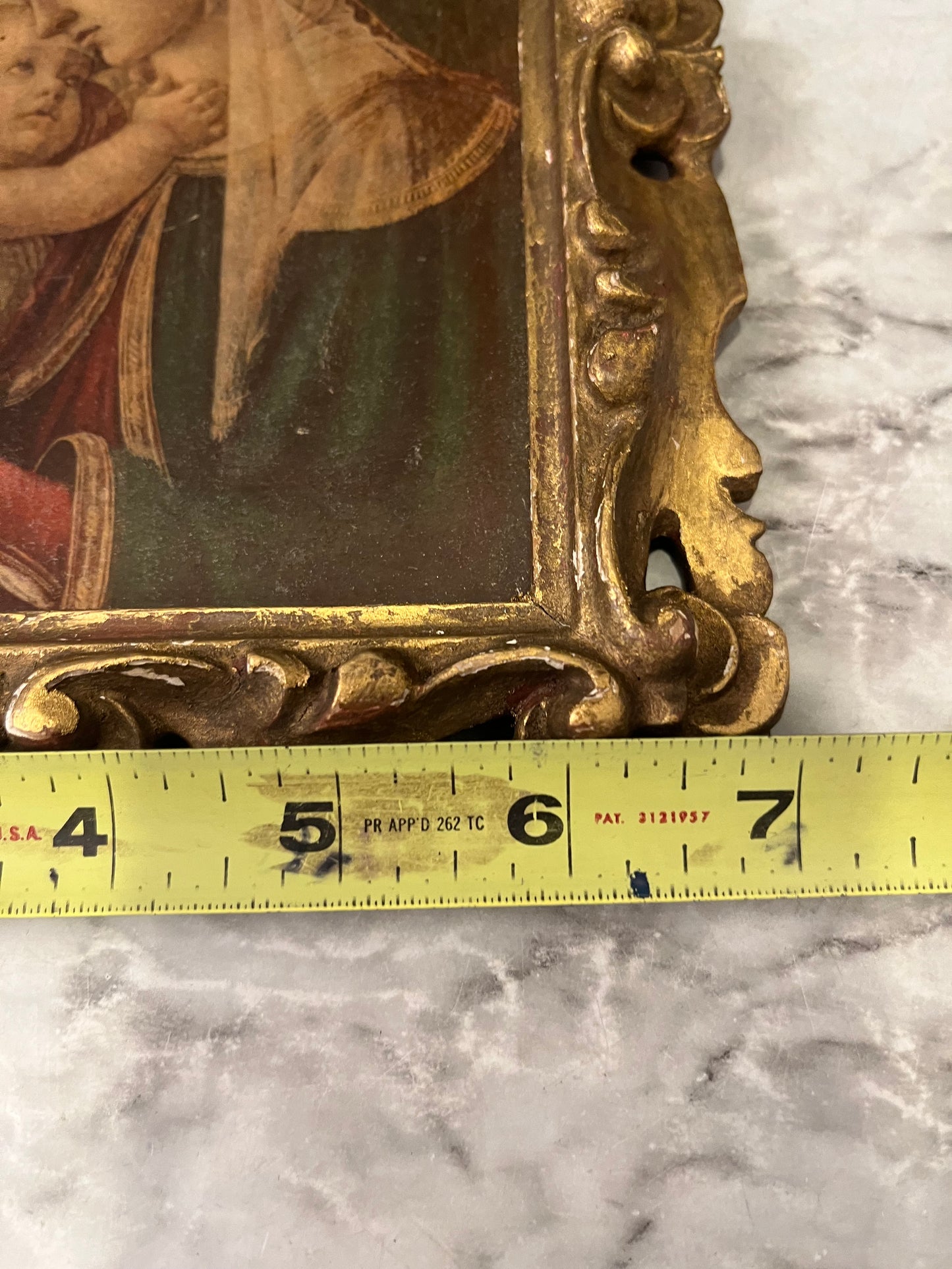 Madonna and Child Print on Board