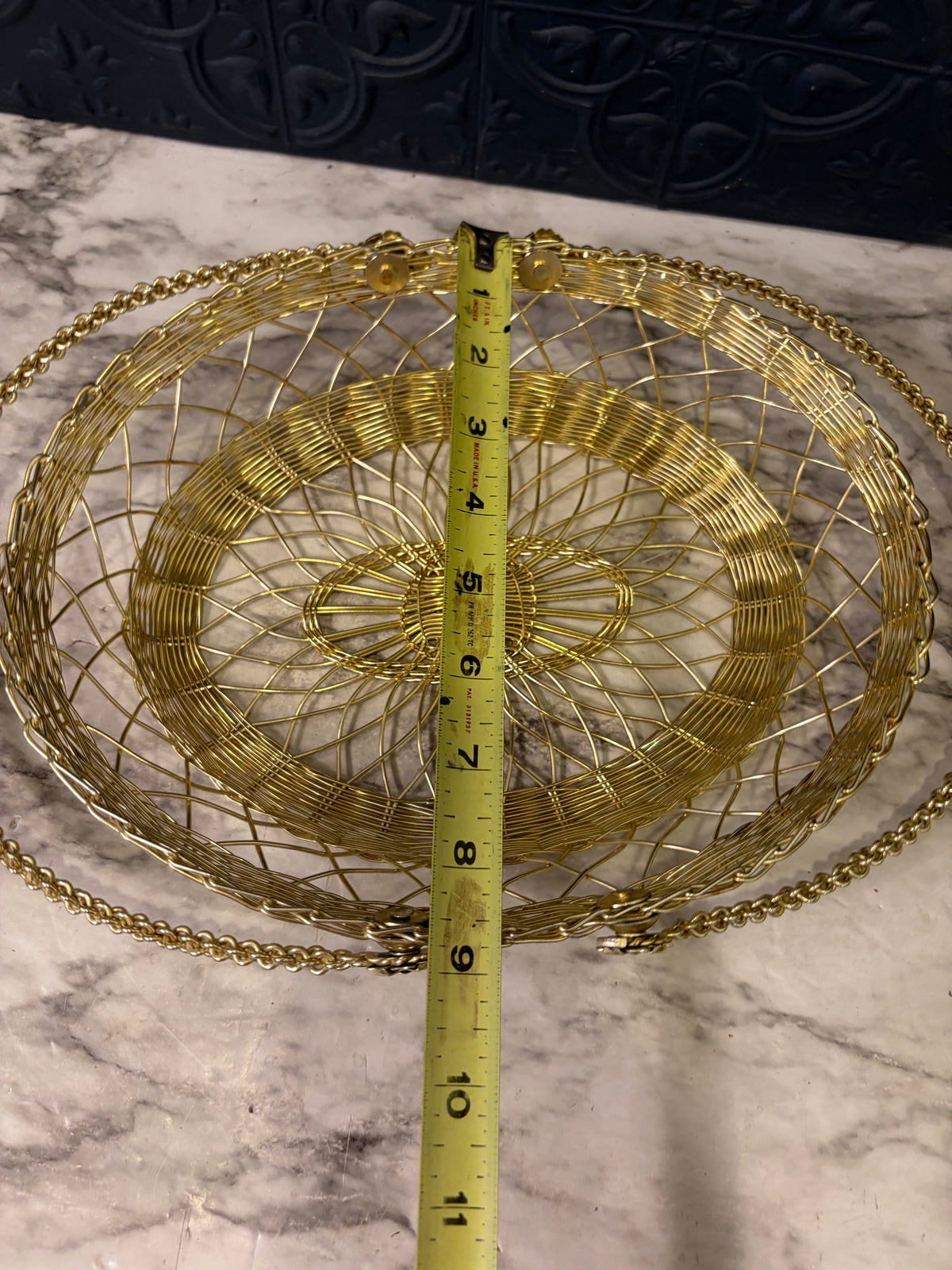 Braided Gold Wire Basket