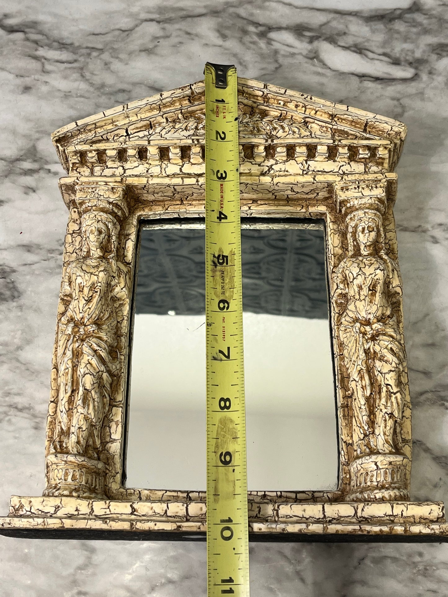 Decorative Mirror resembling Roman Temple