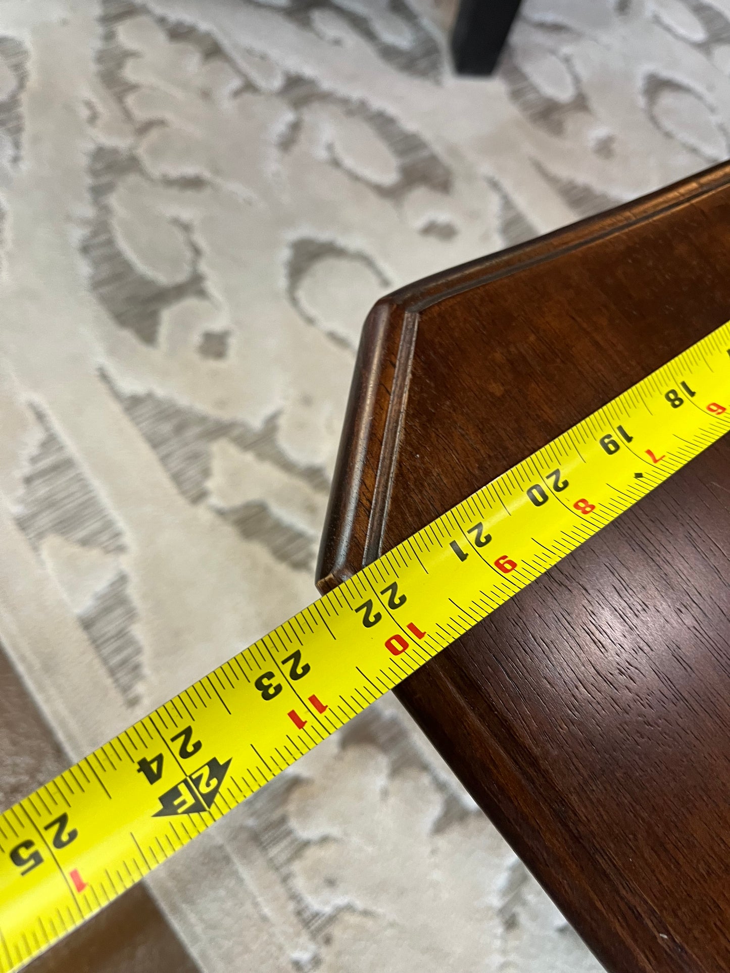 Dark Wood Rectangle Coffee Table