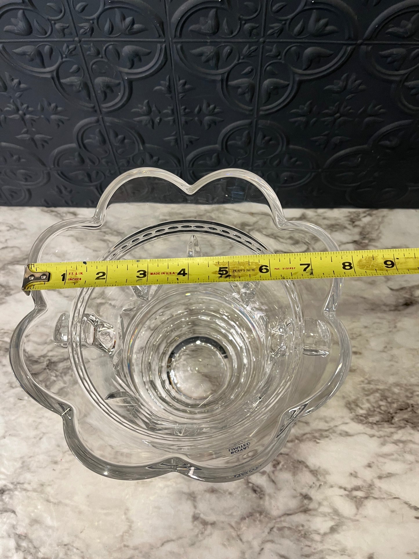 Royal Limited Czech Lead Crystal Ice Bucket