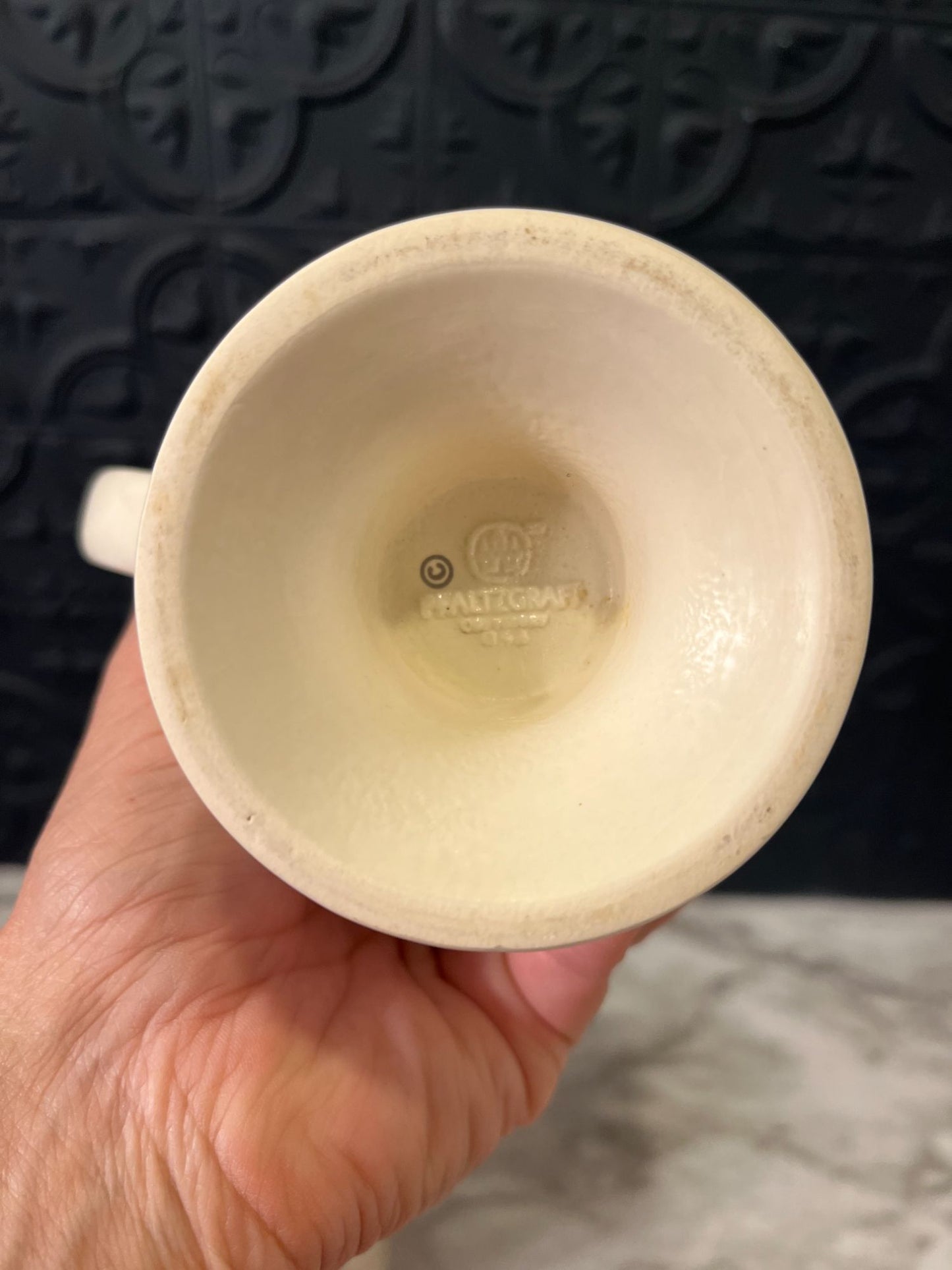 Tea Rose Pfaltzgraff Pedestal Mugs x 2