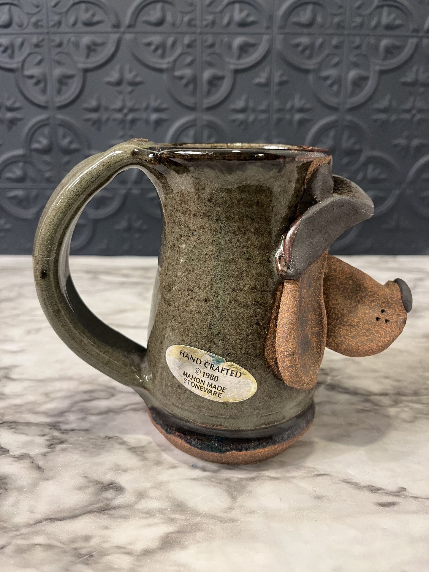 Mahon stoneware dog mug