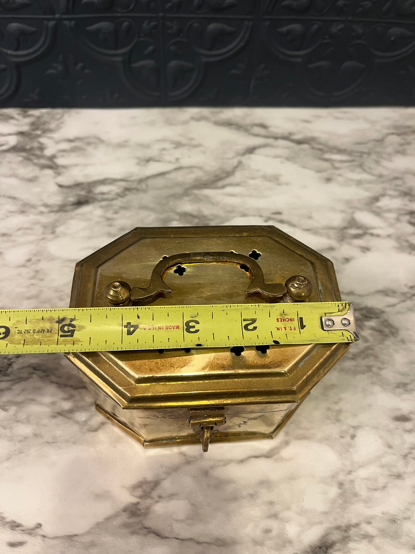 Hexagon Brass Cricket Box
