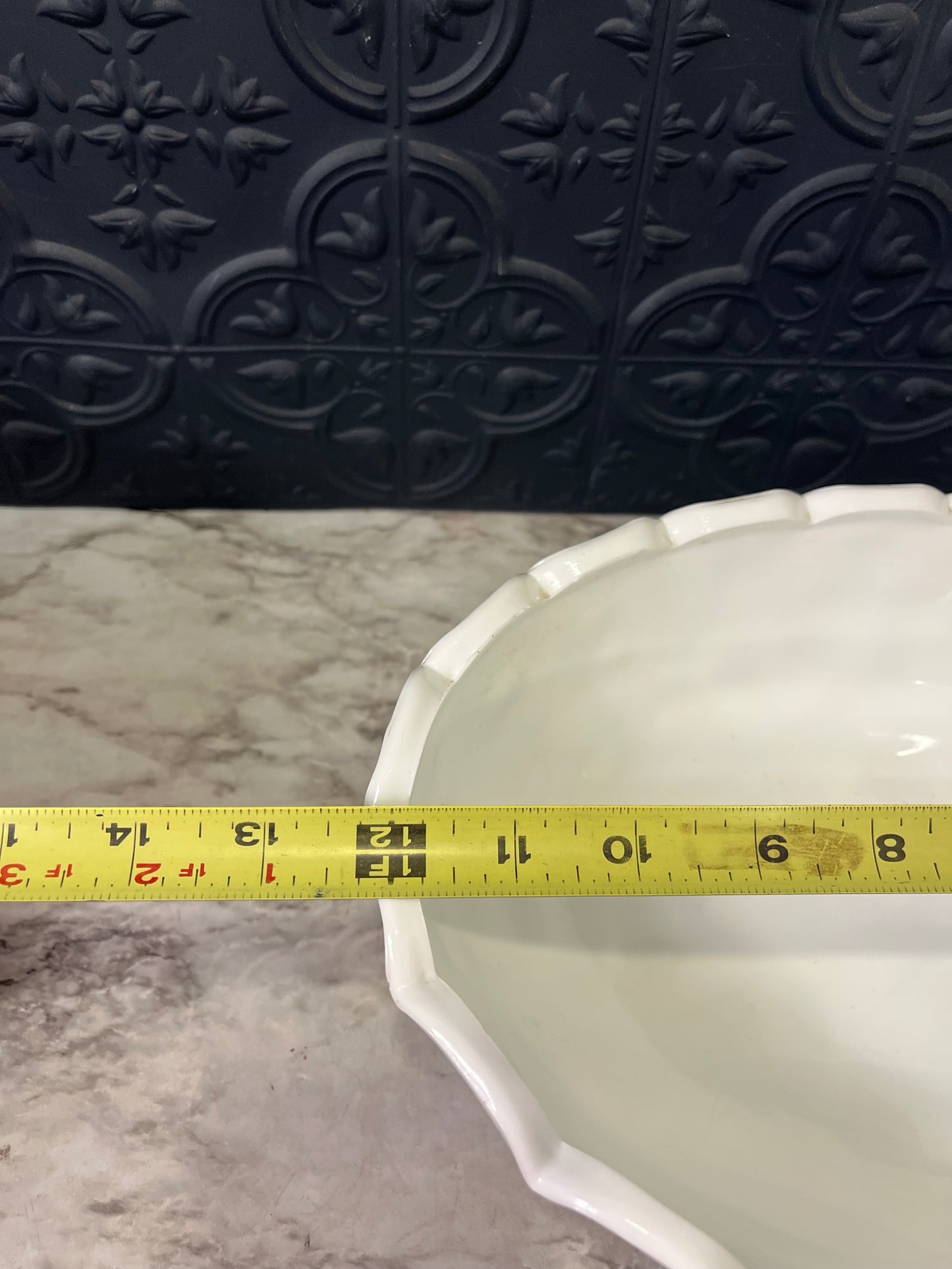 Indiana Milk Glass Footed Fruit Bowl