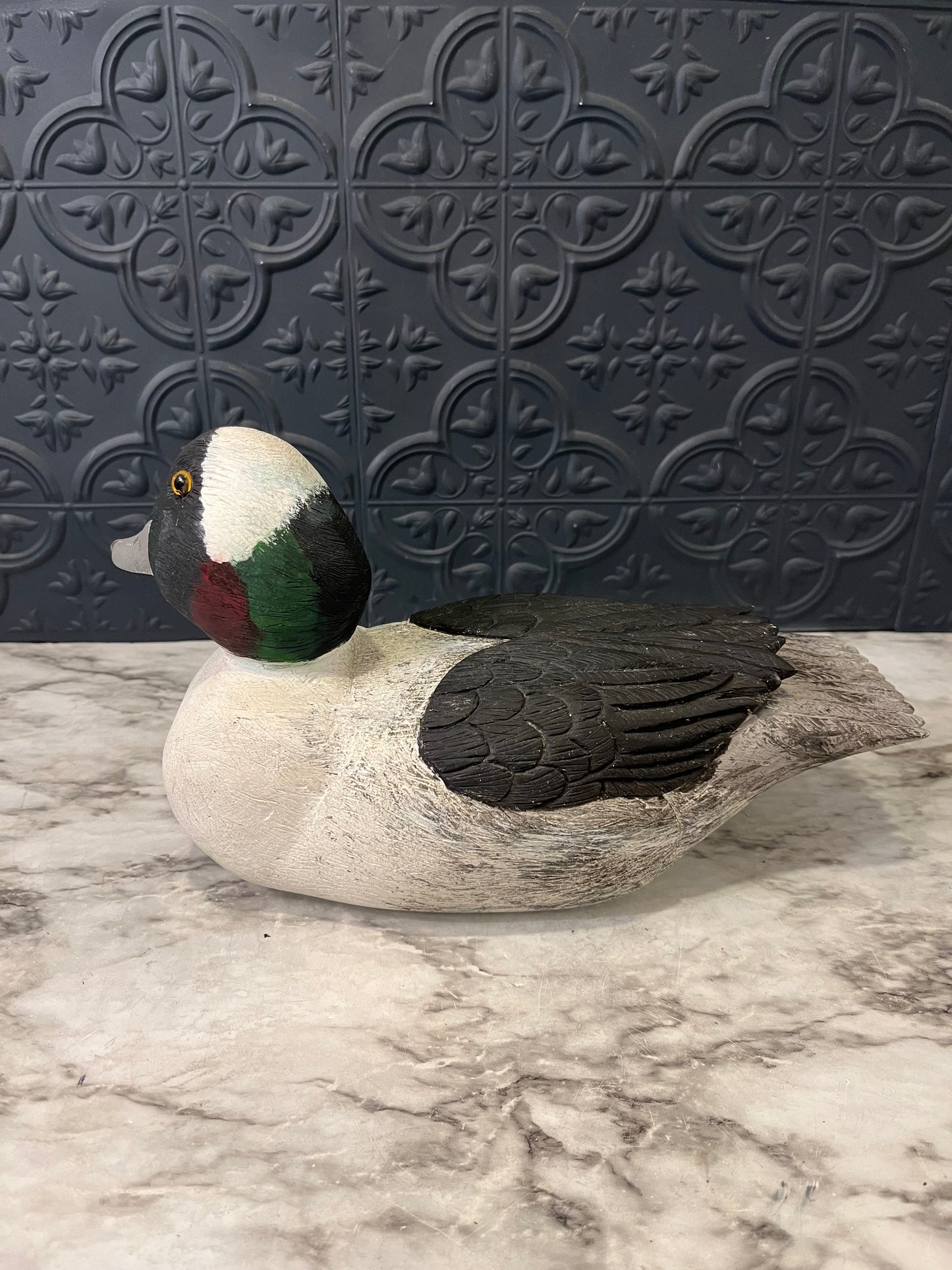 Wood Carved Bufflehead Duck