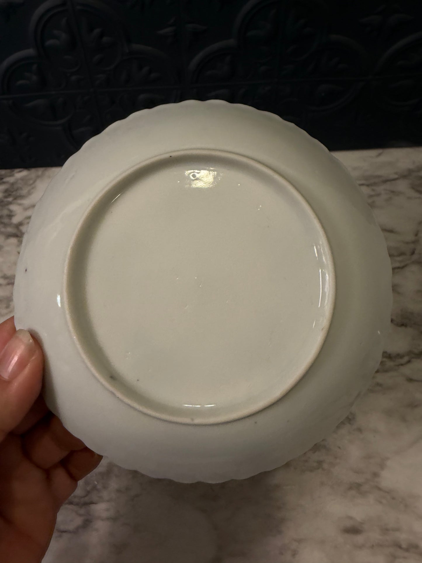 Blue and white Plate 5.25"