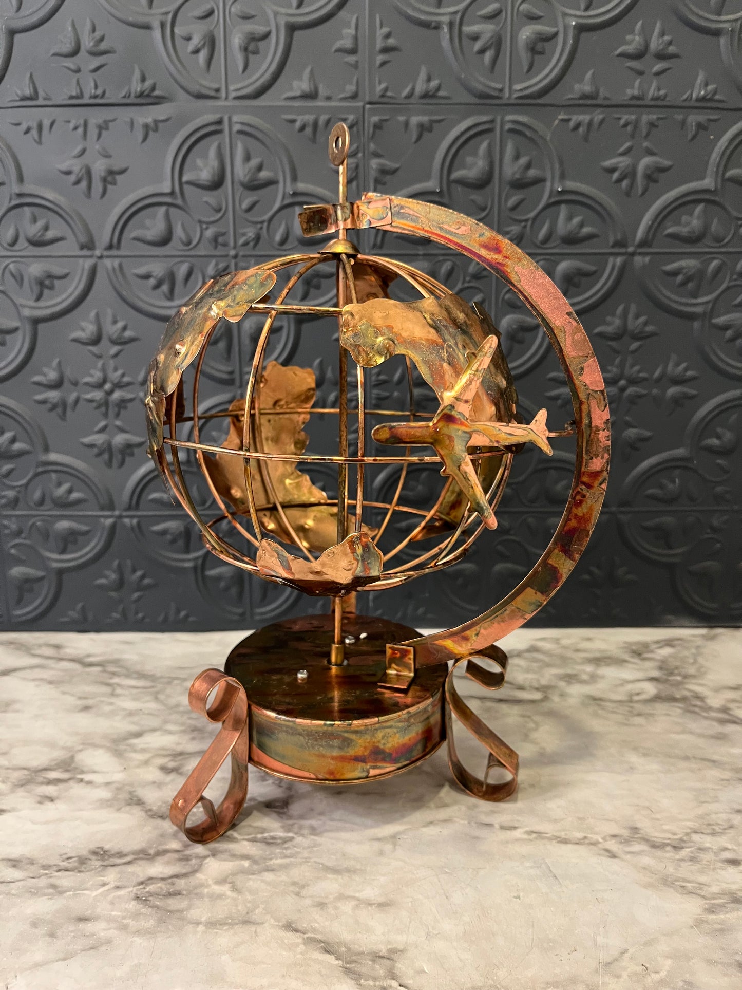 Copper World Music Box Decor Only