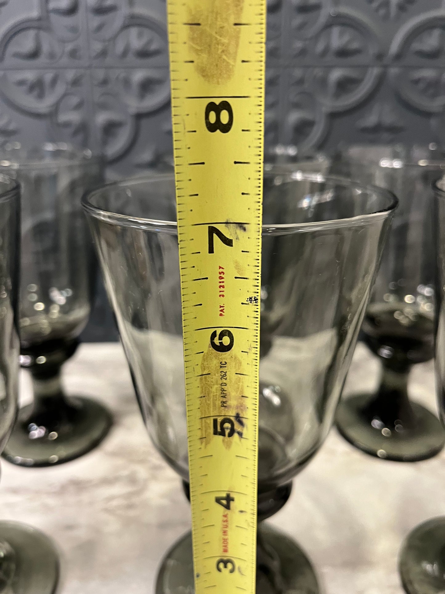 Libbey Nova Black Goblet set of 6