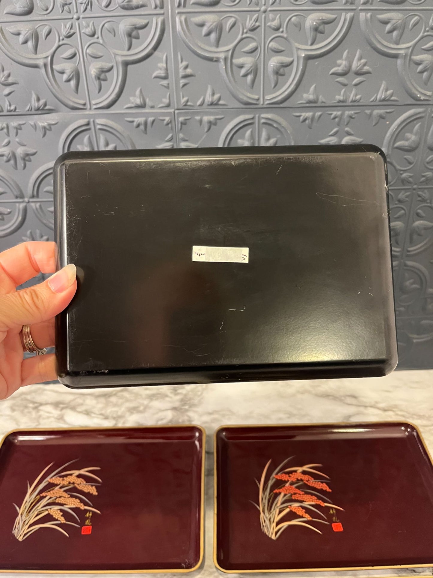 Japanese Inspired Snack Trays x 4