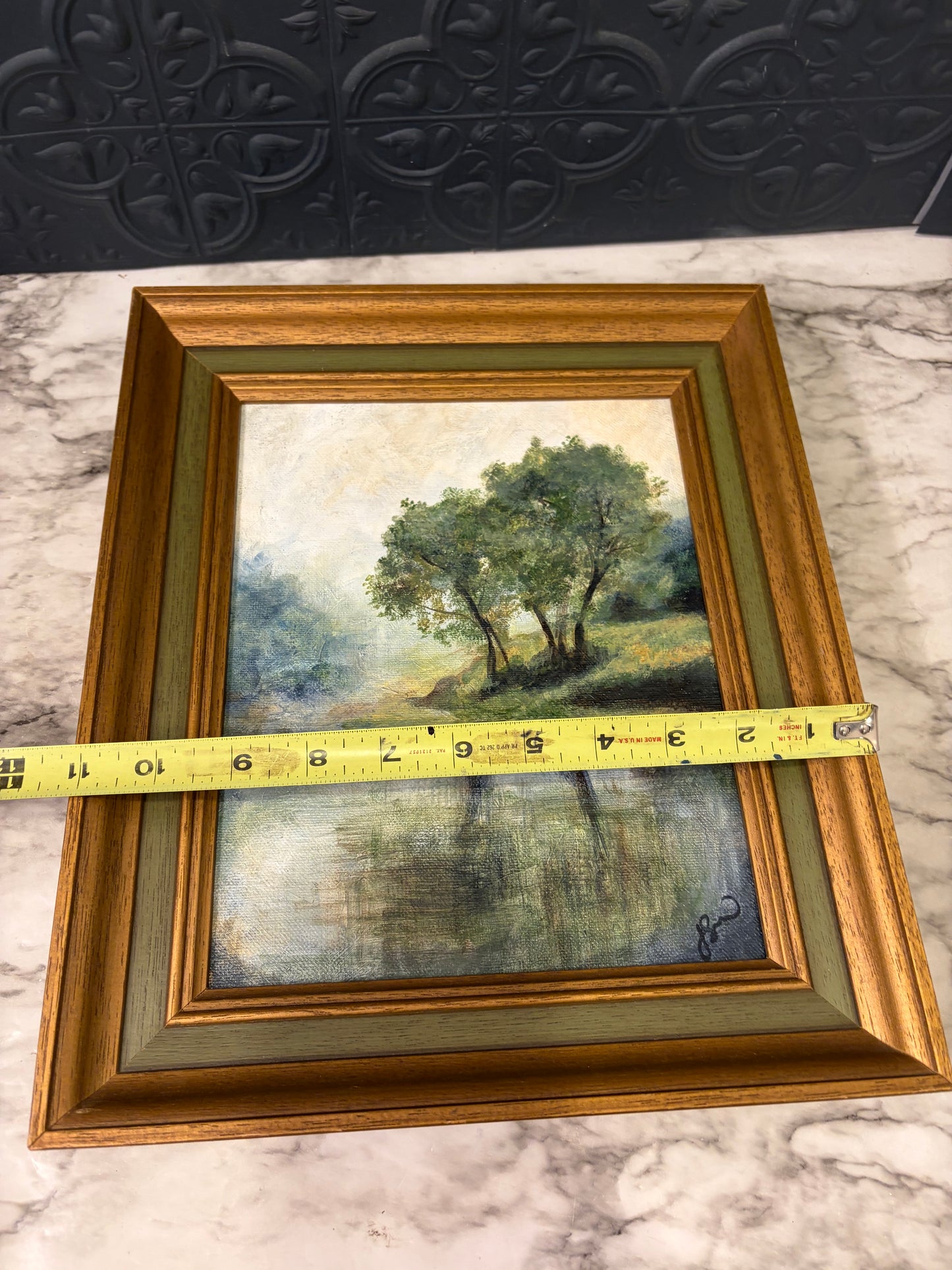 Tree Reflection Original Painting by Jessie