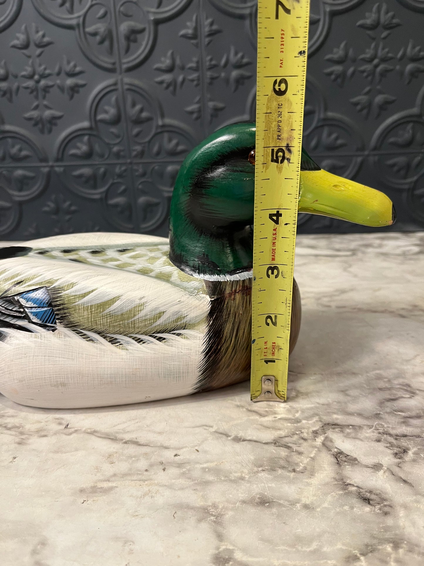 Hand Carved Wood Mallard Duck