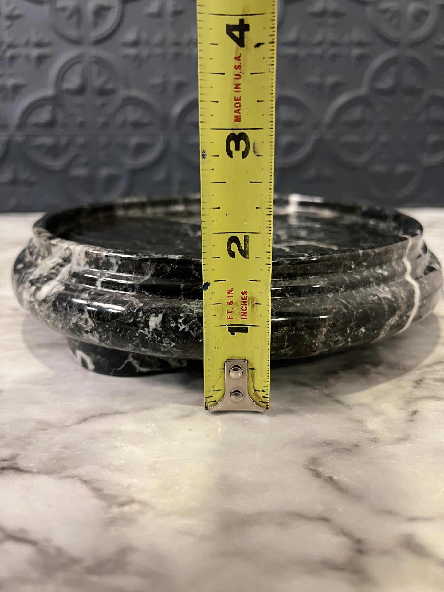 Black Marble Pedestal Stand