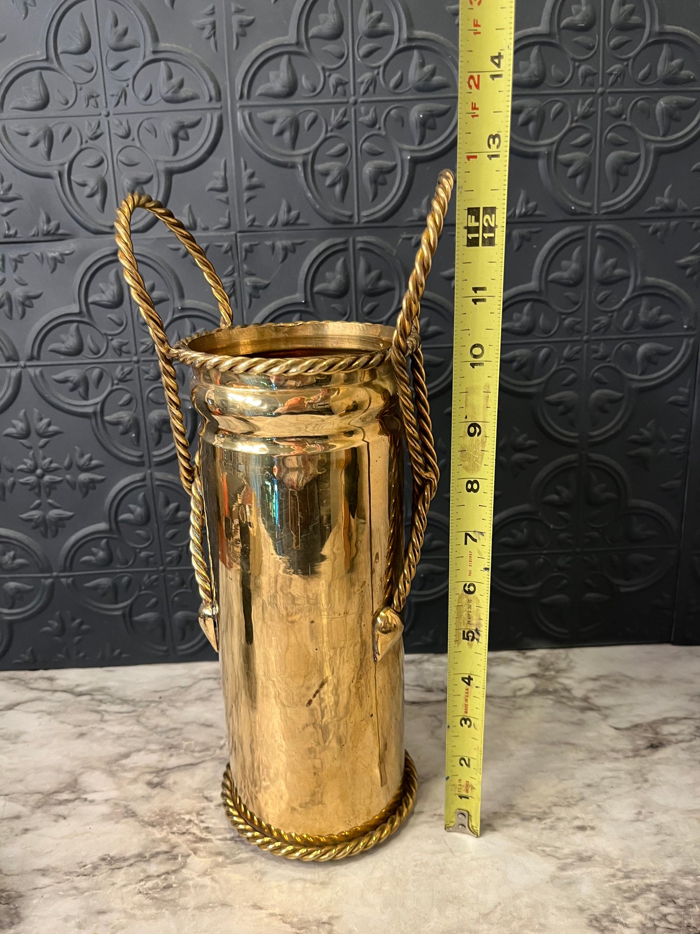 Gatco Brass Vase with Handles