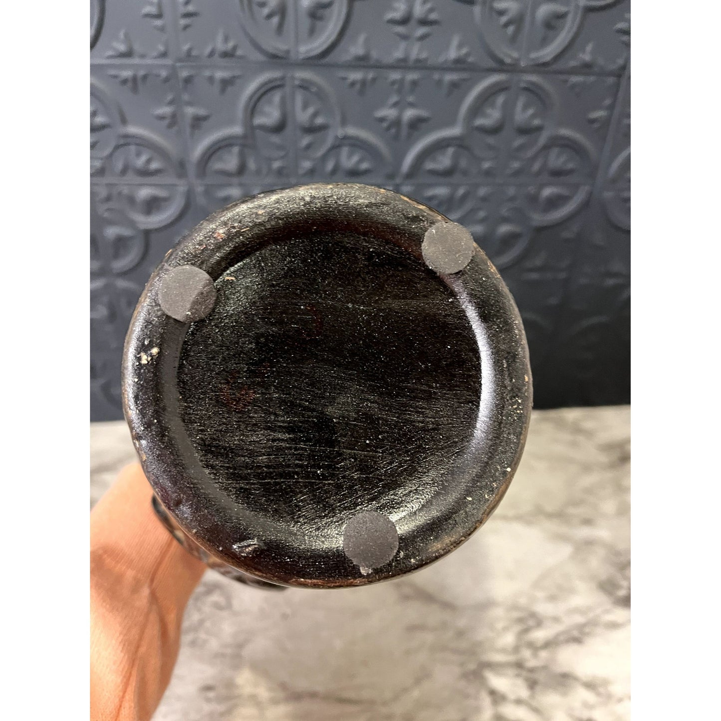 Black and Brown Detailed Vase