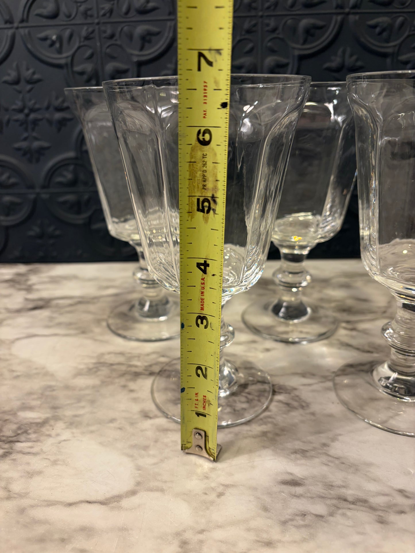 Clear Glass Water Goblets