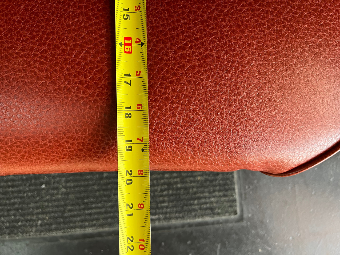 Vintage Gunlocke swivel tilt desk Chair red Upholstry