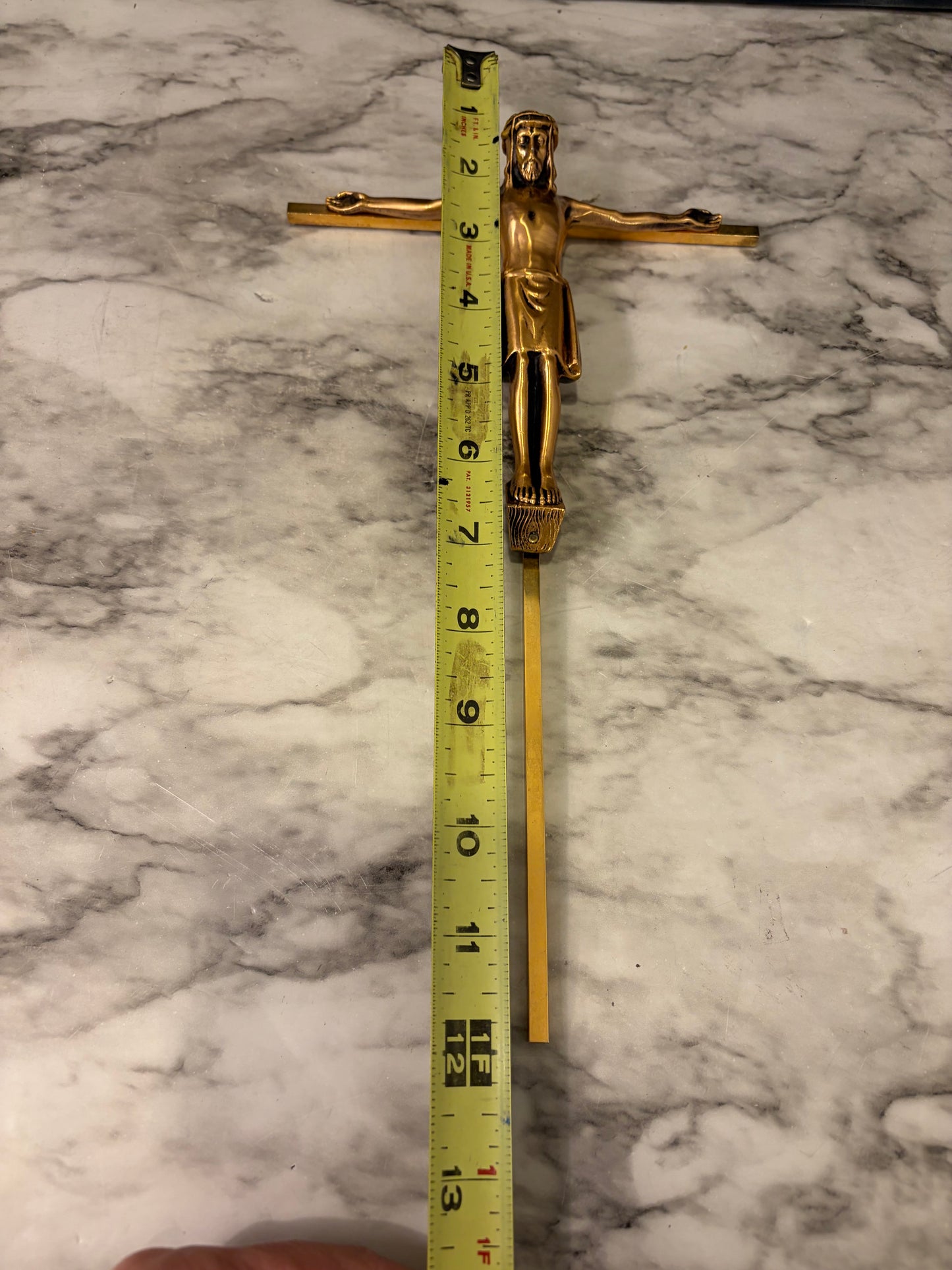 Brass Crucifix 12"