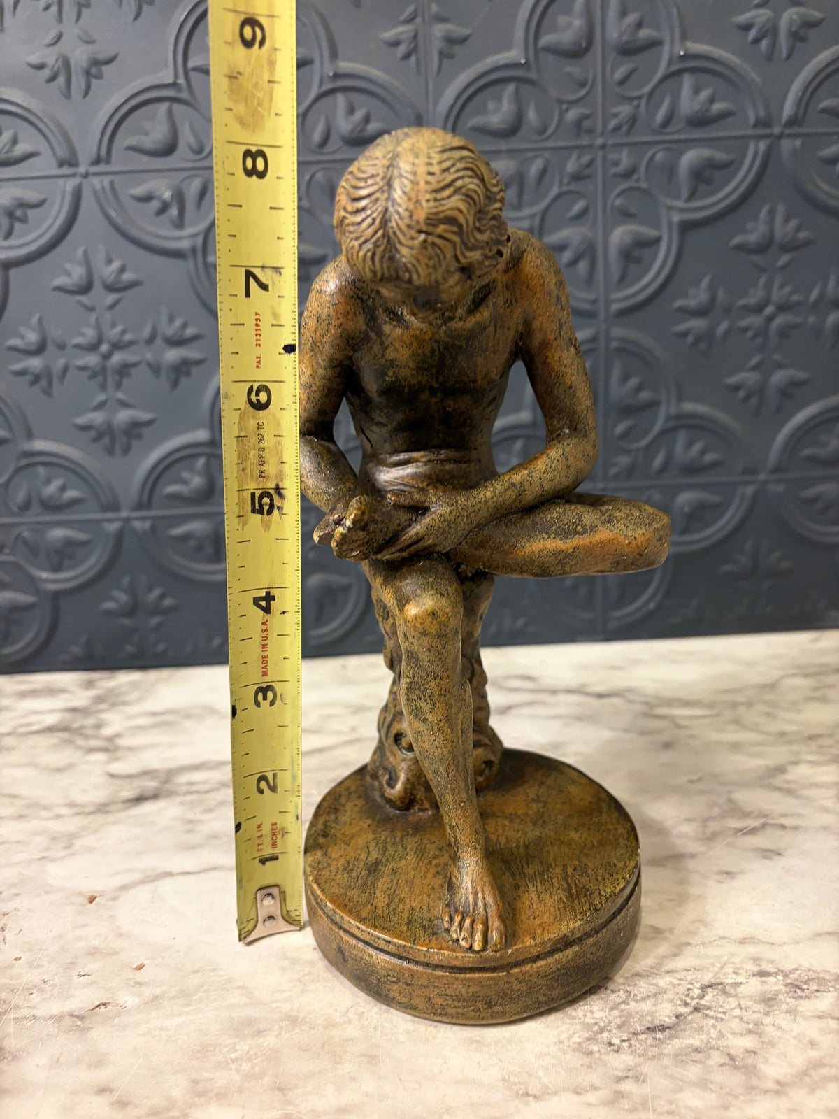 Boy With Thorn Statue with Bronze Finish