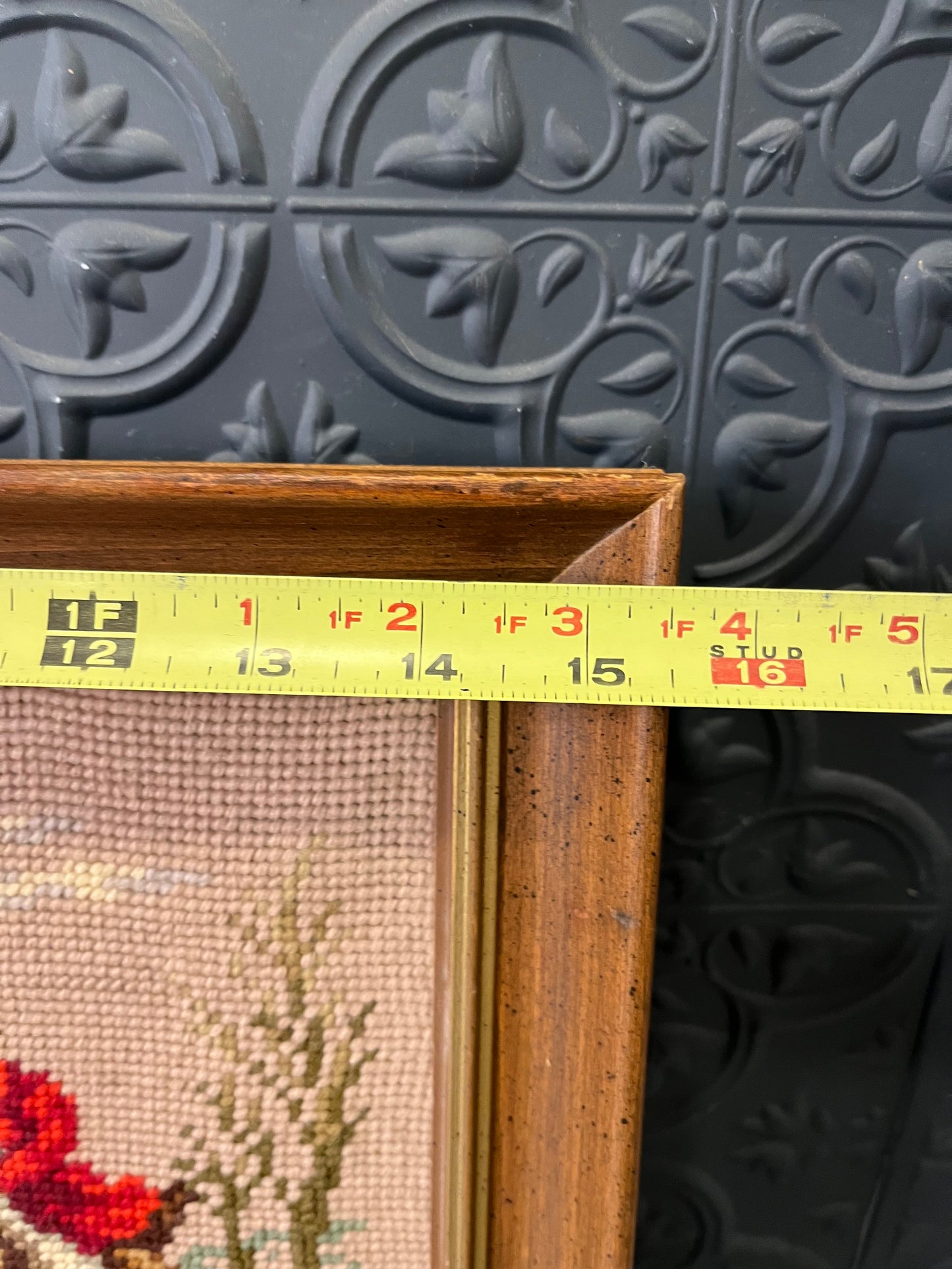 Needlepoint of the Hunt Framed