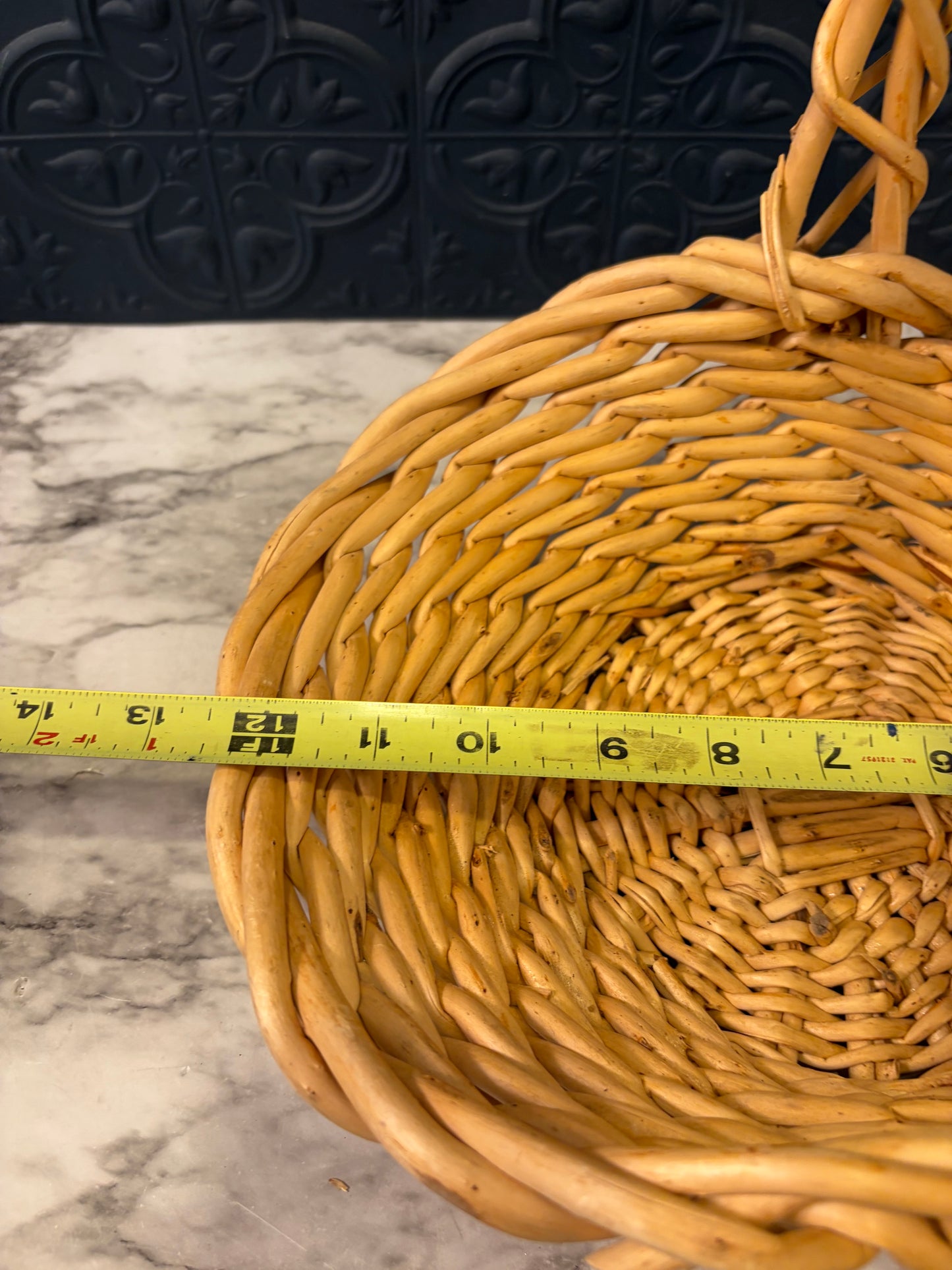 Thick Wicker Gathering Basket