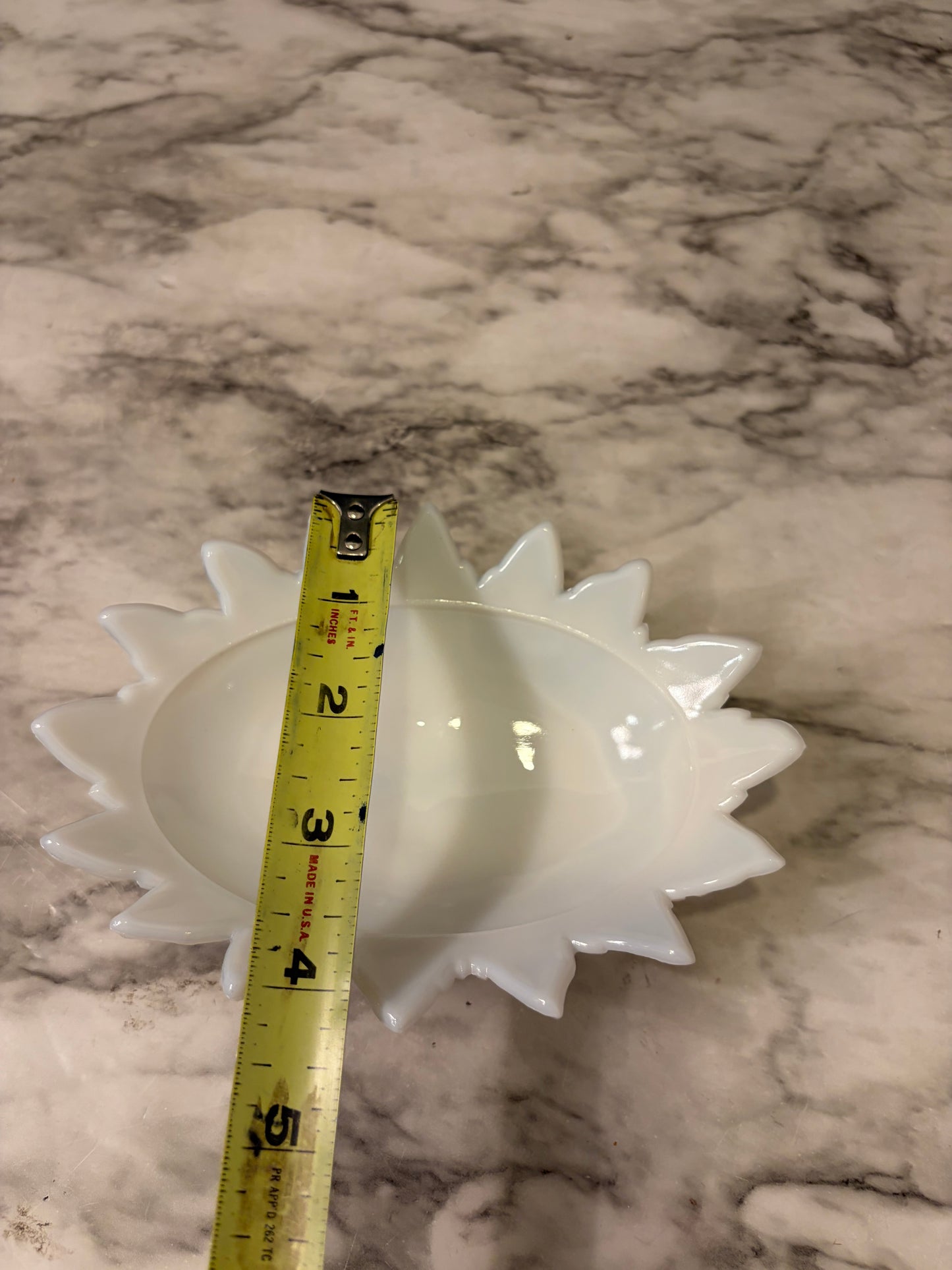 Milk Glass Westmoreland Leaf Soap Dish