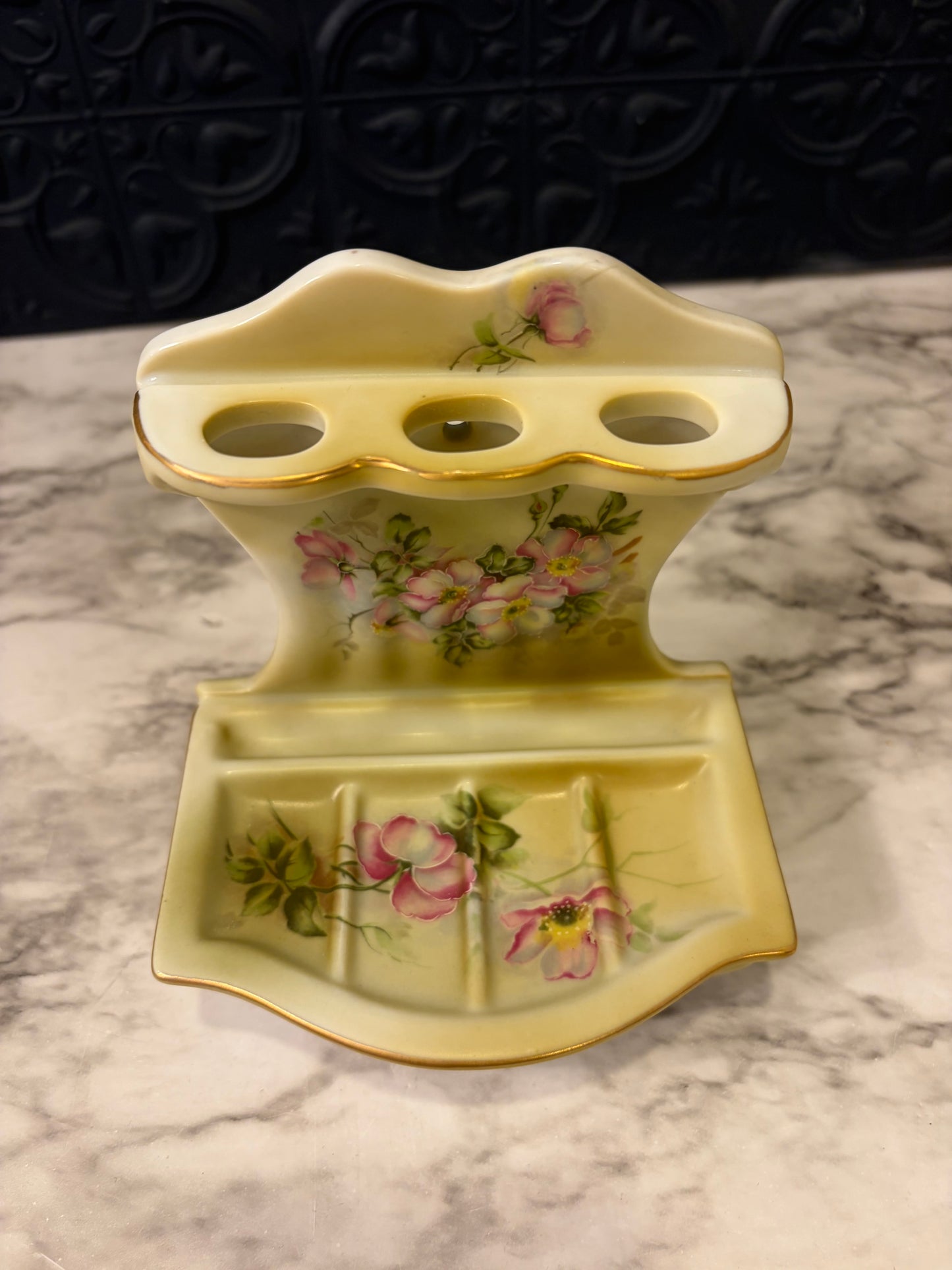 Nippon Porcelain Brush Soap Holder