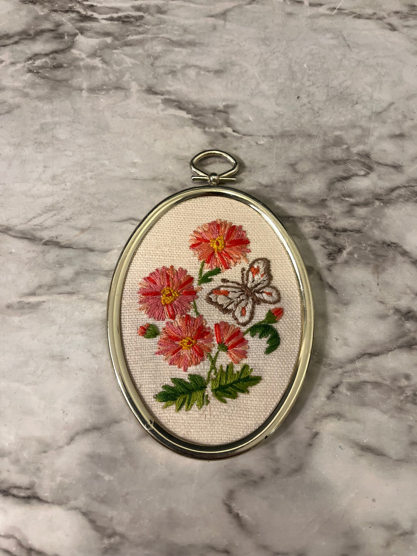 Mini Floral Crewel Butterfly