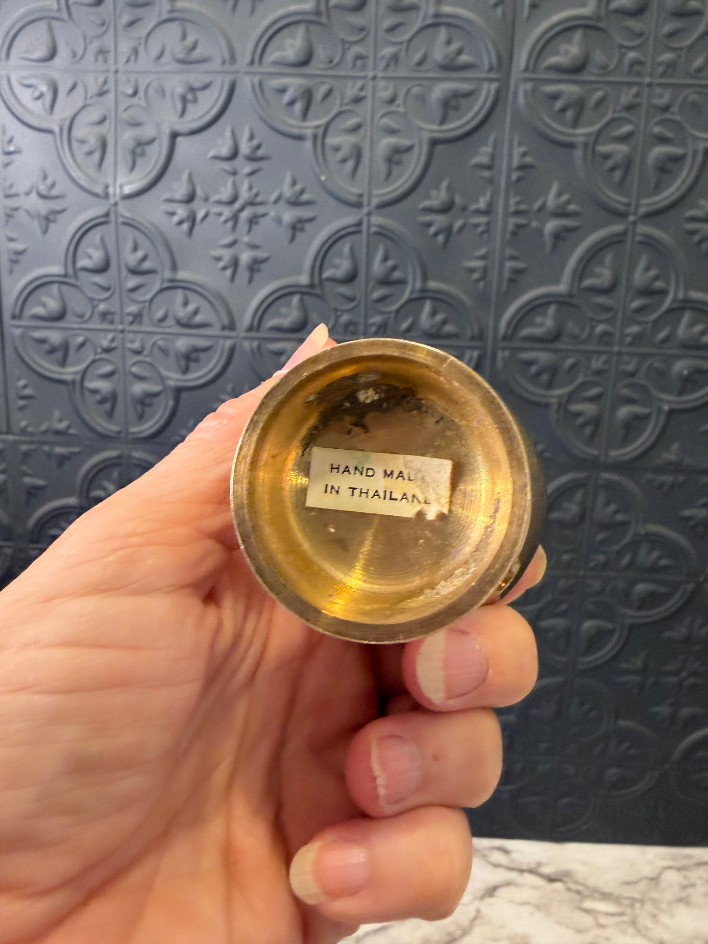 4.5" Brass Bud Vase