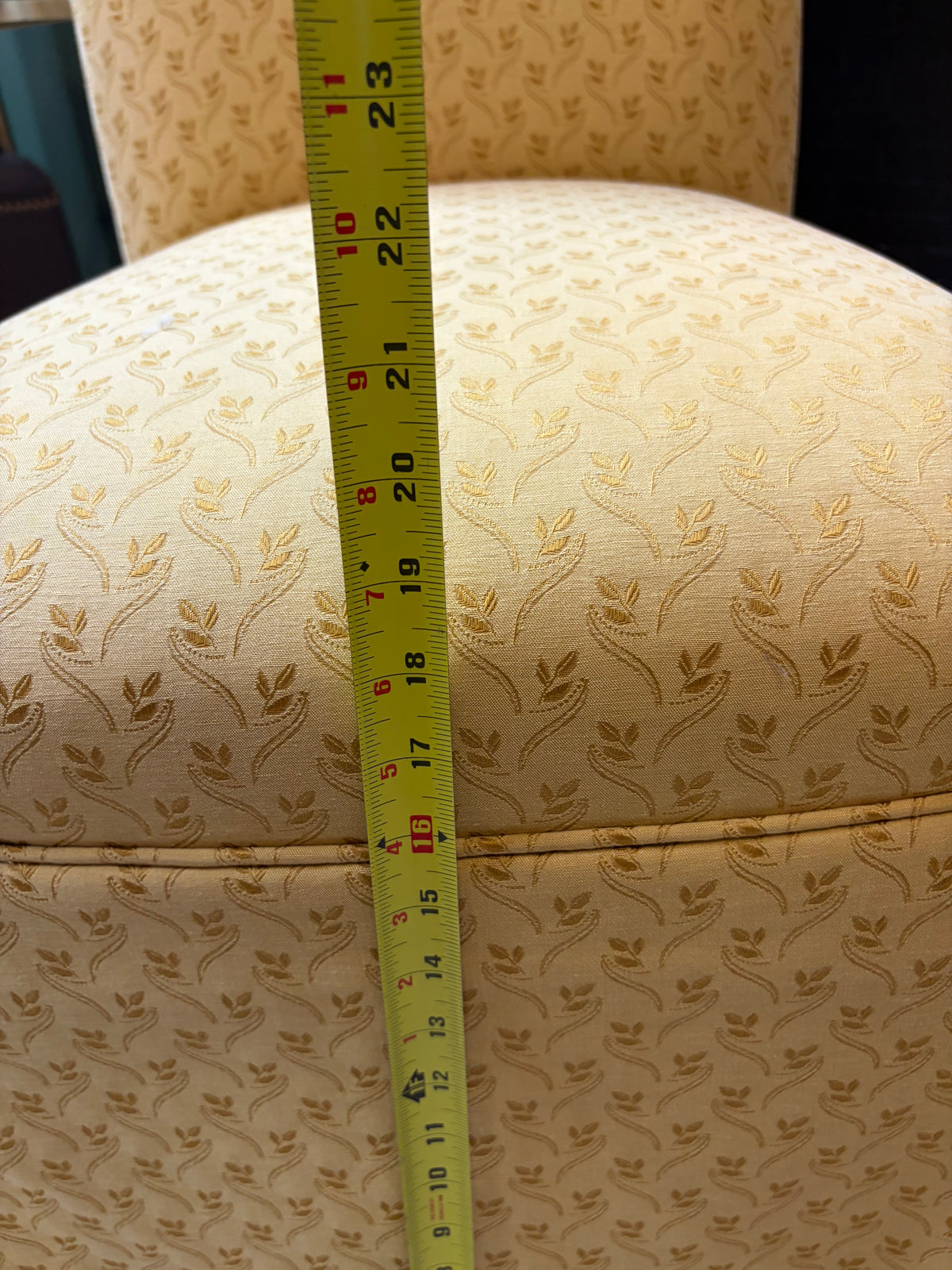 Yellow Upholstered Dining/Desk Chair
